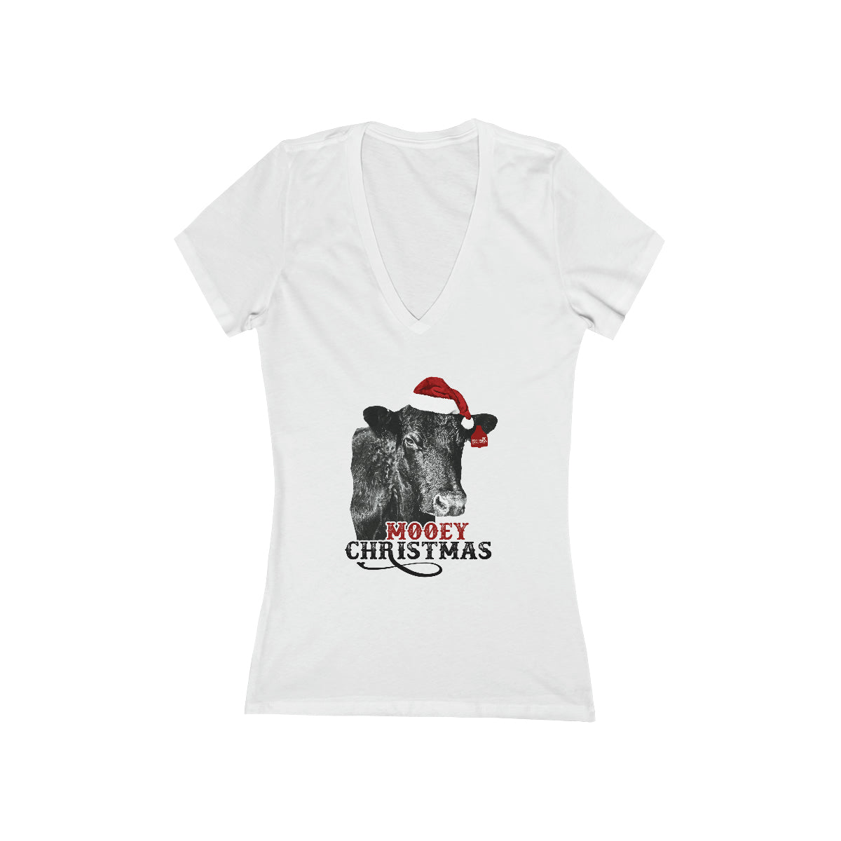 Women's Jersey Short Sleeve Deep V-Neck Tee