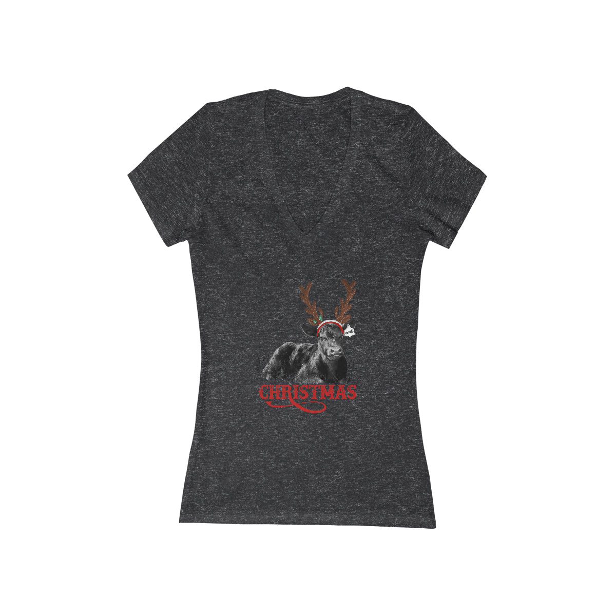 Women's Jersey Short Sleeve Deep V-Neck Tee