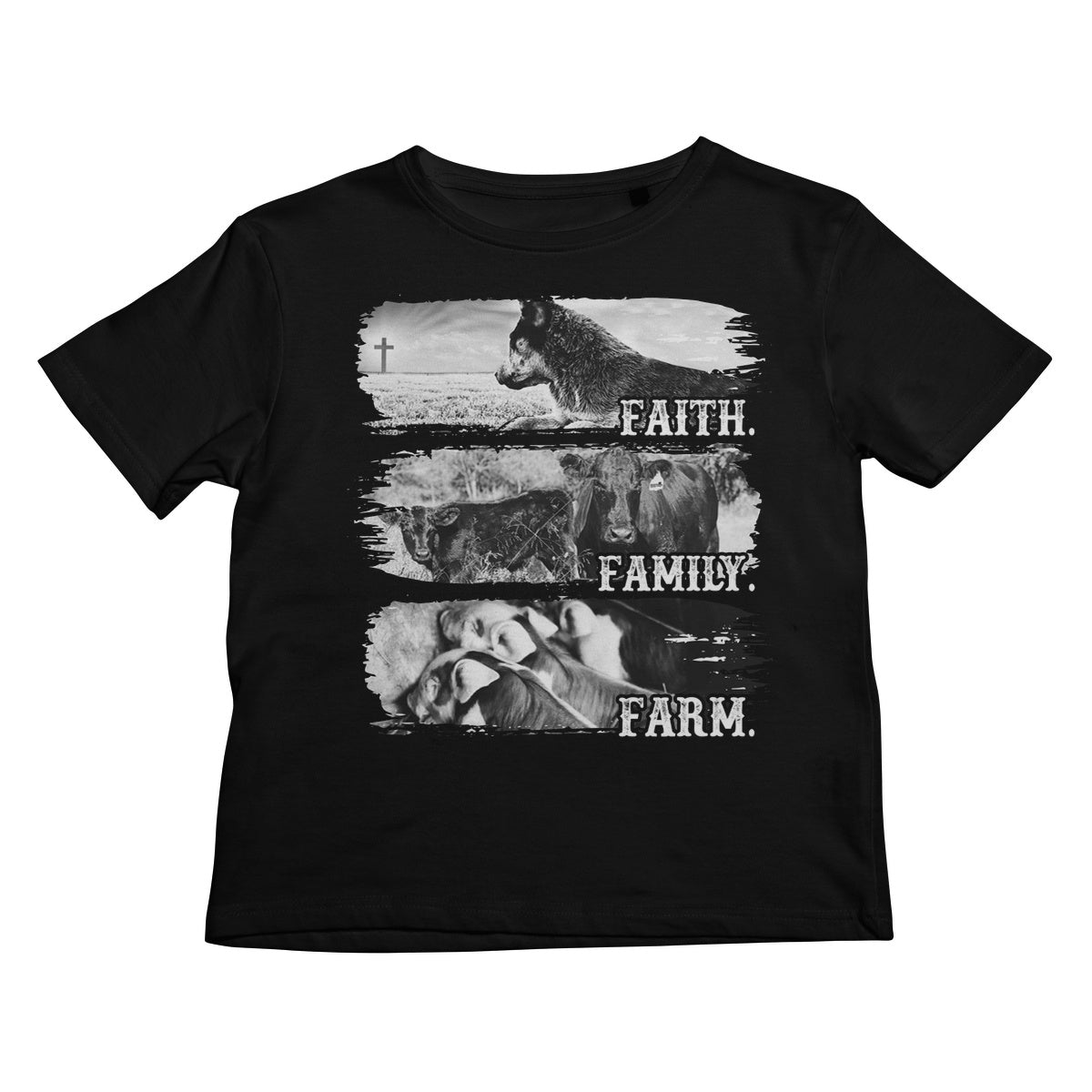 Faith.Family.Farm. Kids T-Shirt