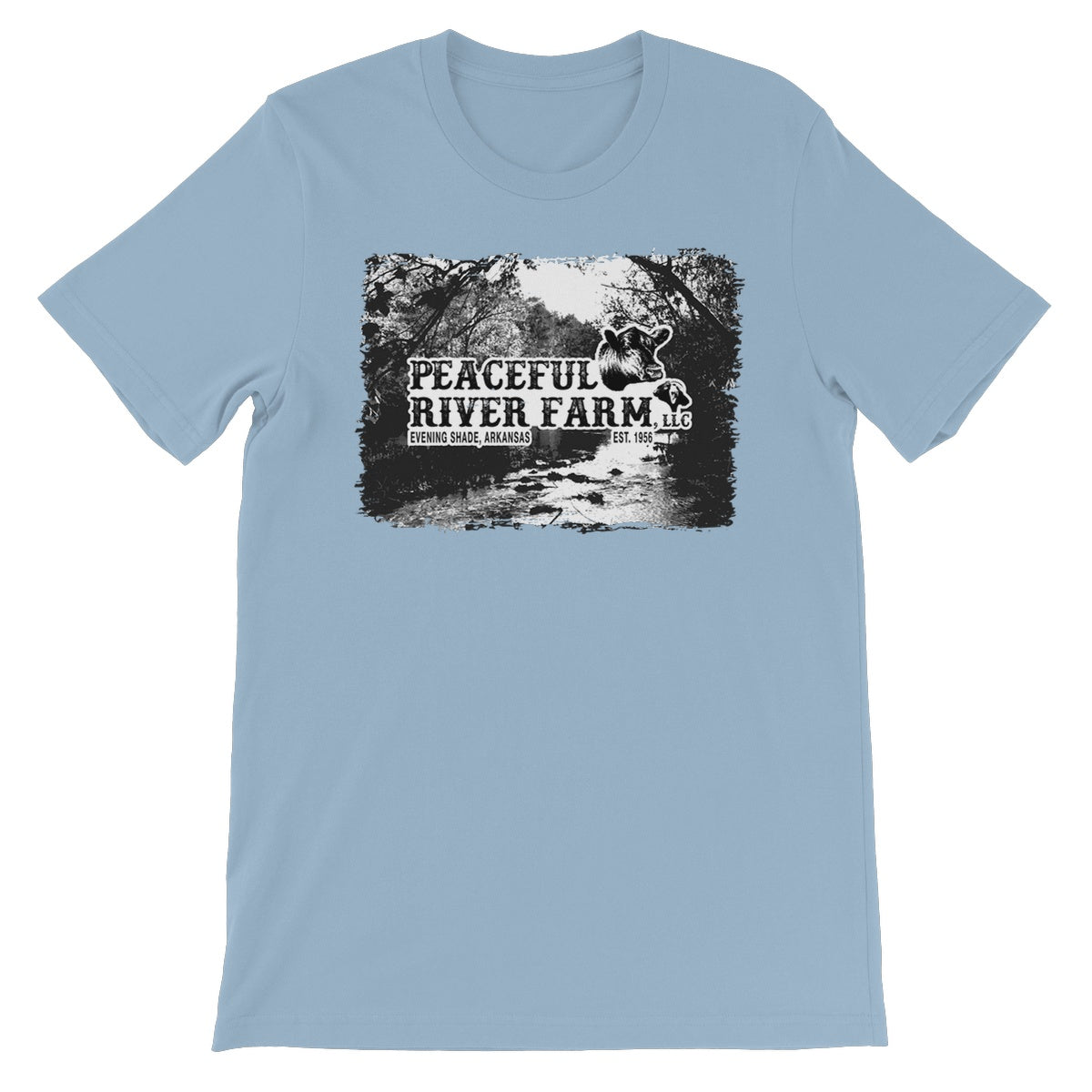 Peaceful River Farm Tee Unisex Short Sleeve T-Shirt