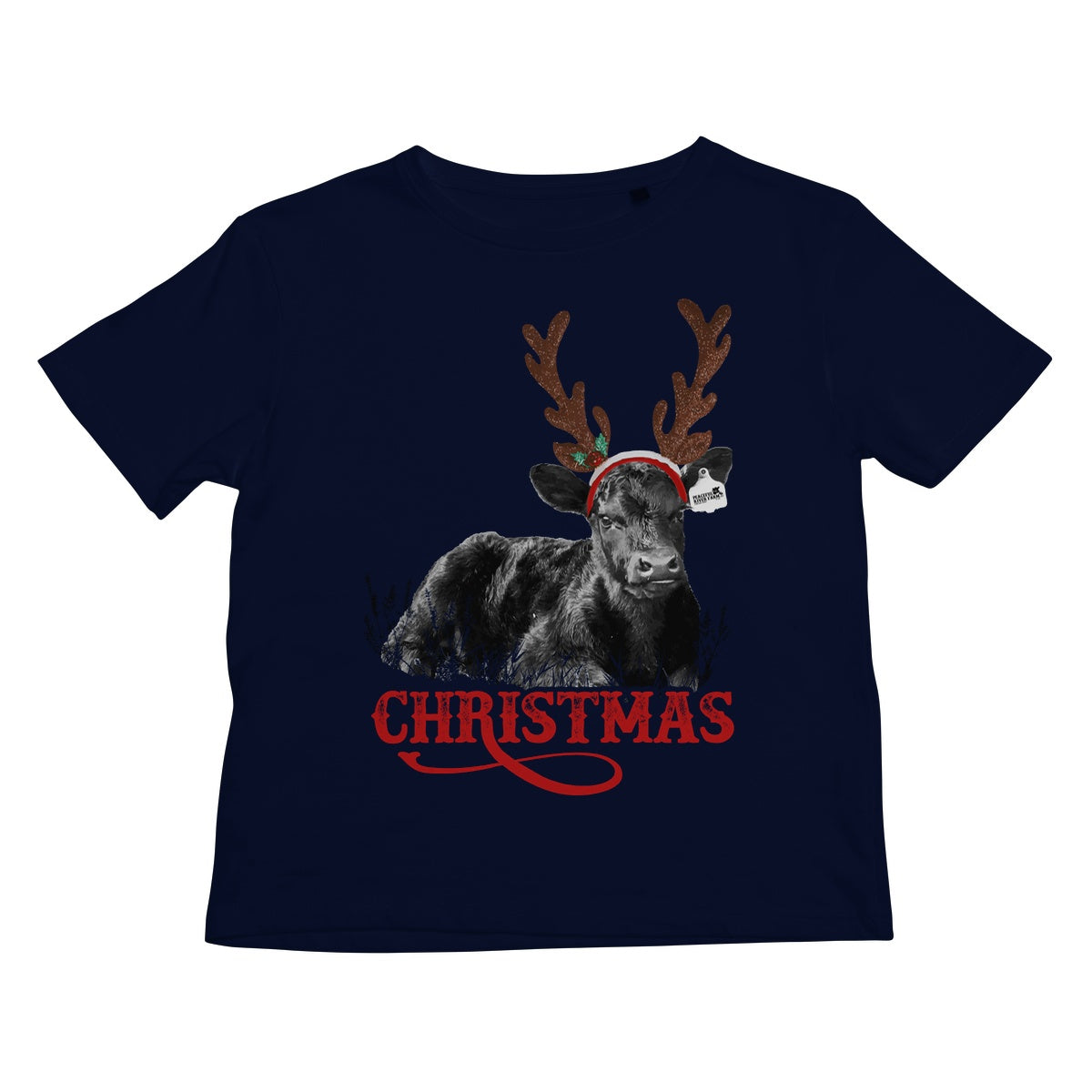 Christmas Calf Kids T-Shirt