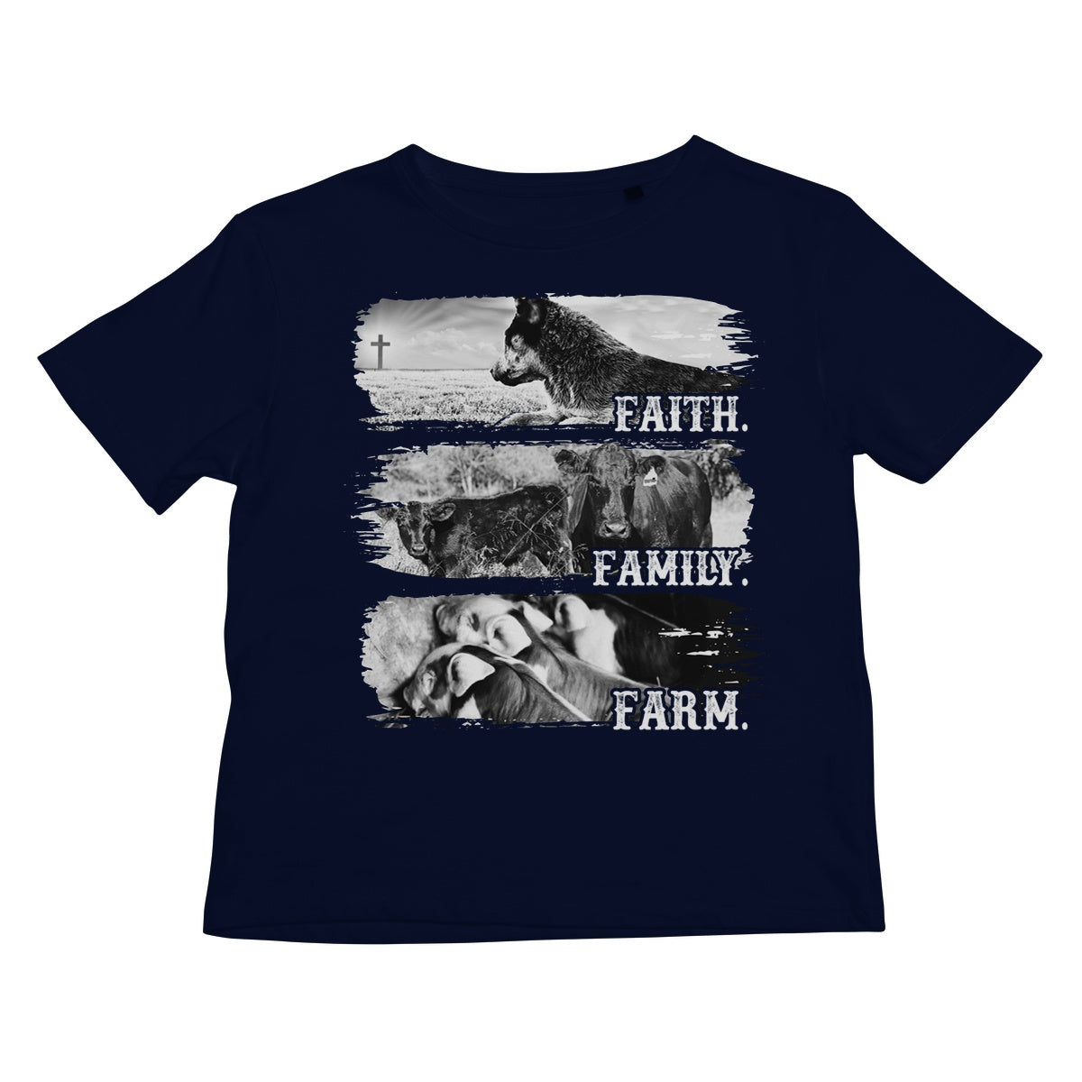 Faith.Family.Farm. Kids T-Shirt